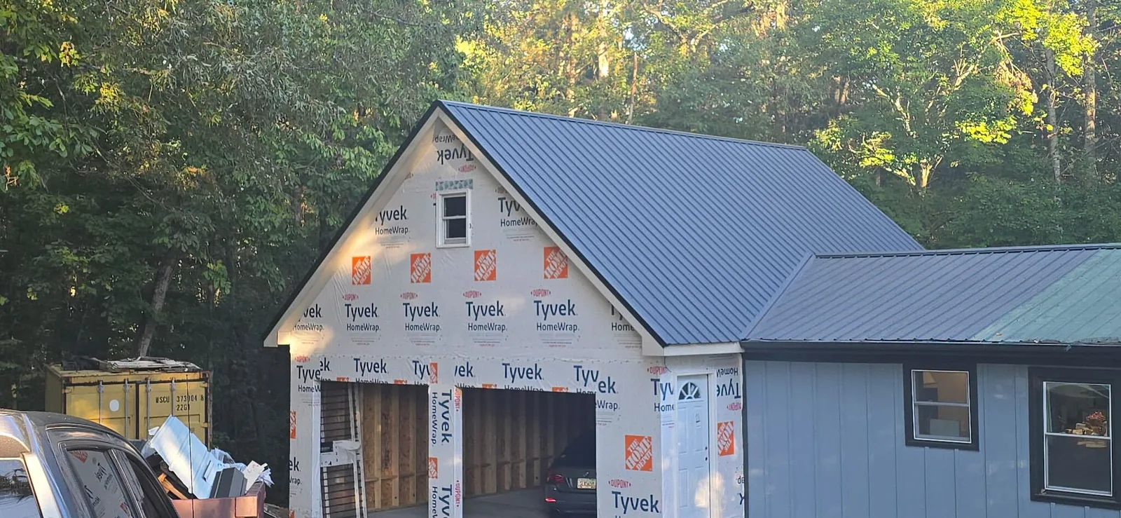 Standing-seam metal roof installed by Pro South Roofing